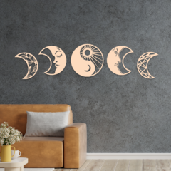 Wood Wall Art - Fase Lunar XL #3 en internet