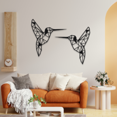 Wood Wall Art - Dúo Colibri