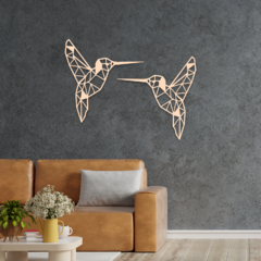 Wood Wall Art - Dúo Colibri - comprar online