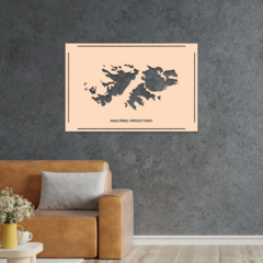 Wood Wall Art - Islas Malvinas #2 en internet