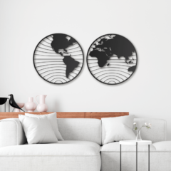 Wood Wall Art - Mapa Hans