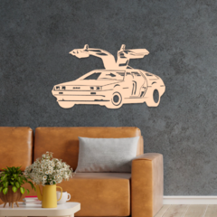 Wood Wall Art - Delorean en internet