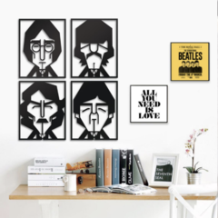 Wood Wall Art - Beatles #3