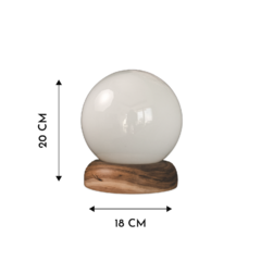 Lampara Vidrio - Esfera con base en internet