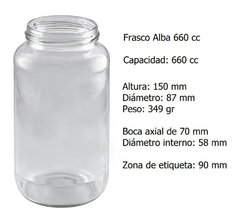 Frasco Alba 660ml - comprar online