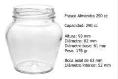 Frasco Almendra 290ml - comprar online