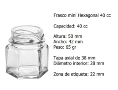 Frasco Hexagonal 40ml - comprar online