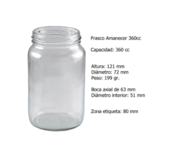 Frasco Amanecer 360ml - comprar online