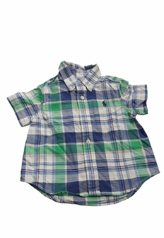 Camiseta Xadrez Tam 6 Meses RALPH LAUREN