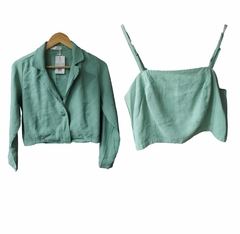 Conjunto Cropped Verde Tam M MINIKI