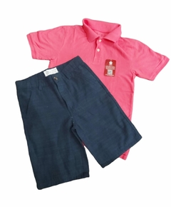 Conjunto Bermuda + Camiseta Gola MINIKI 8 Anos