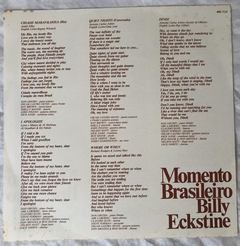 Lp Momento Brasileiro - Billy Eckstine 1979 Som Livre na internet