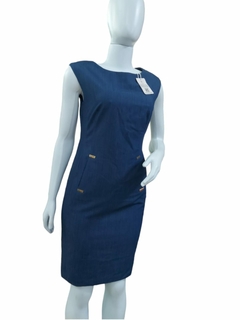 Vestido Azul Tam M CALVIN KLEIN - comprar online