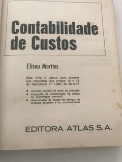 Livro Contabilidade De Custos - comprar online