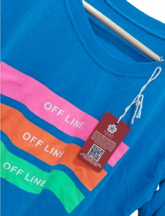 Camiseta Azul OFF LINE Tam M - comprar online