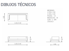 B10-S006 SILLÓN DOS CUERPOS - comprar online