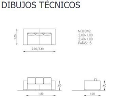 B10-S008 SILLÓN DOS CUERPOS - caledeco