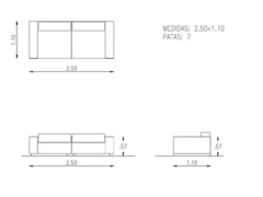 B10-S031 SILLON DOS CUERPOS - comprar online