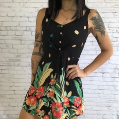 Vestido Preto com flores