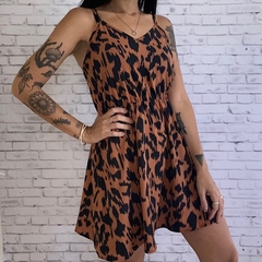 vestido animal print - comprar online