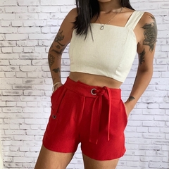 Shorts Vermelho Canal