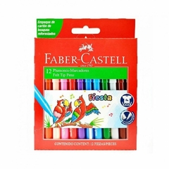 Marcadores Escolares Faber Castell Fiesta X 12 Colores