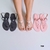 Kit de 3 pares sandália rasteirinha feminina corrente injetada verão ref 700 - comprar online