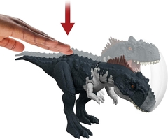 Jurassic World Dominion Roar Strikers Black Rajasaurus Mattel - tienda online