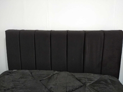 RESPALDO DE CAMA CANELON TELA PANA (1.40mts) - comprar online