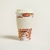 MUG DE FIBRA DE BAMBOO CON TAPA SILICONA CREAM 400 ML - comprar online