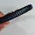 pulseira de couro sintético trançado preto com azul feche magnético