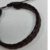 pulseira de couro sintético trançado marrom feche regulável