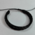 pulseira de couro sintético trançado fina dupla preta feche regulável