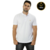 camisa polo branca 100% algodão pima bordado minimalista