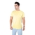 camiseta estonda bordada amarela minimalista 