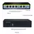 Switch 8 Portas Poe Ativo + 2 Uplink Câmeras Ip 10/100m - comprar online