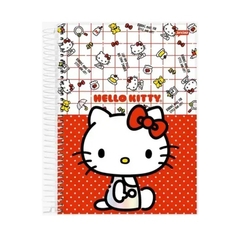 Caderno Universitário Capa Dura 1 Matéria 80 Folhas Hello Kitty - Jandaia - loja online