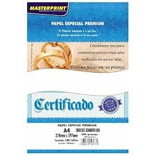 PAPEL COUCHE SEMI BRILHO 200G - 50F - MASTERPRINT - comprar online