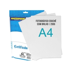 PAPEL COUCHE SEMI BRILHO 200G - 50F - MASTERPRINT