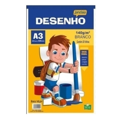 Bloco De Desenho A3 Branco 140g 20 Folhas Basic Art Jandaia