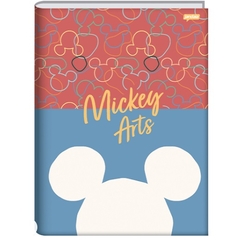 CADERNO BROCHURÃO CAPA DURA MICKEY ARTS - 80 FOLHAS - JANDAIA