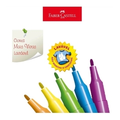 Caneta Hidrografica Colorir 12 Cores Faber Castell - comprar online