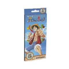 Lápis de Cor Estampos One Piece 12 cores