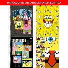 CADERNO UNIV. BOB ESPONJA CD 10 MATERIAS 160F. (JANDAIA) - loja online