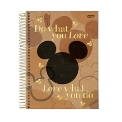 Caderno Universitário Capa Dura 1 Matéria 80 Folhas Mickey e Minnie Arts Kraft - Betel Papelaria