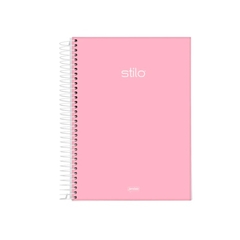 Caderno Univ 10 Matérias Rosa Pastel 160fls Stilo Jandaia