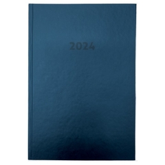 Agenda Diária Capa Dura Executiva Azul 328 Páginas Office Collection - 1 Unidade