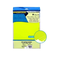 Papel Premium NEON A4 180g - 20 folhas - MasterPrint - Betel Papelaria