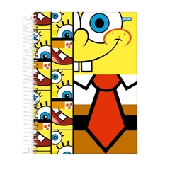 Caderno Universitário 1 Matéria Bob Esponja Jandaia - Betel Papelaria