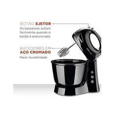 Batedeira Prática, Mondial, Preto, 400W, 110V - B-44-B - Betel Papelaria